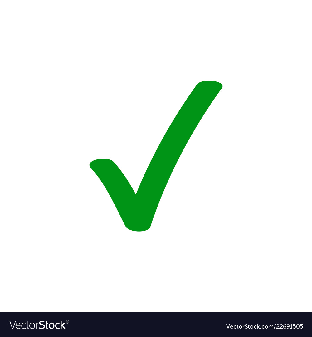 Green check mark Stock Vector by ©nickylarson 64314339