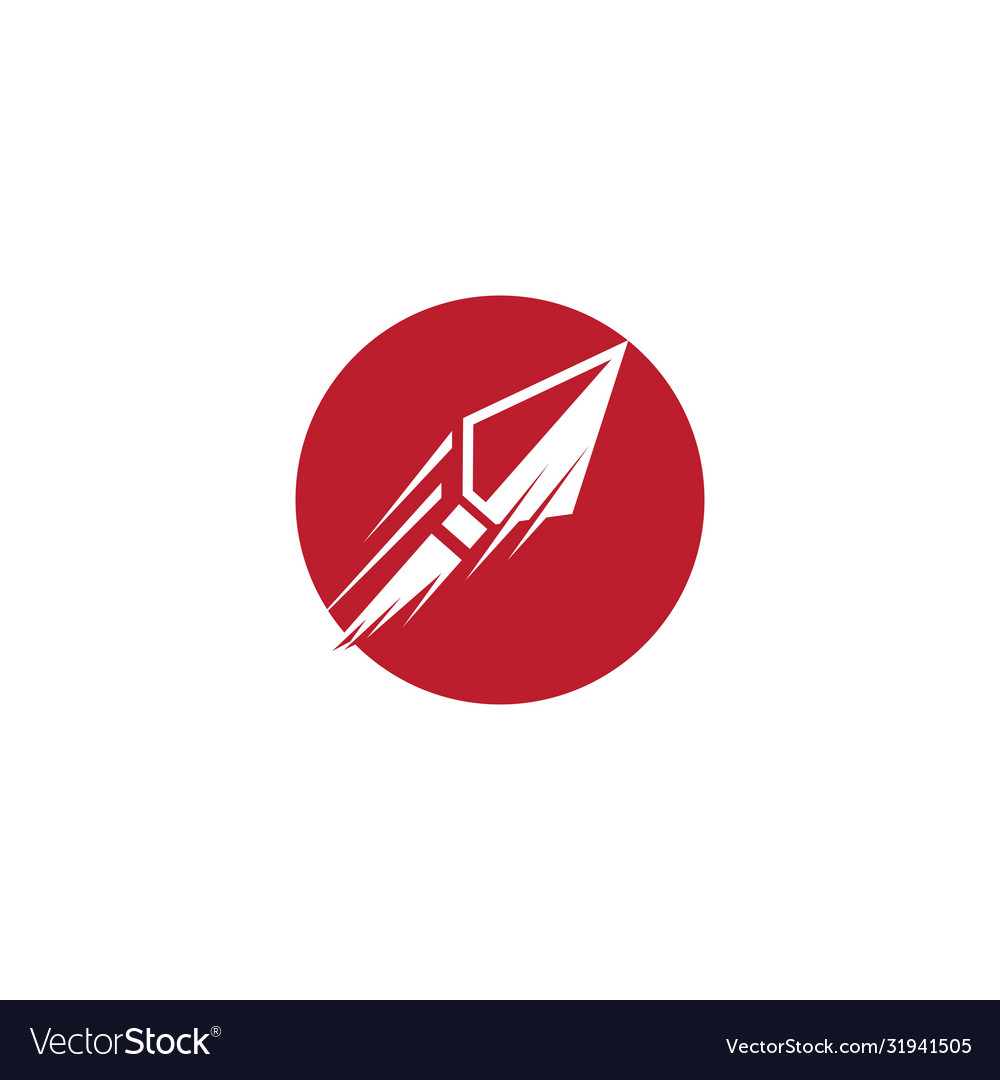 Spear icon template vector image Spear icon template