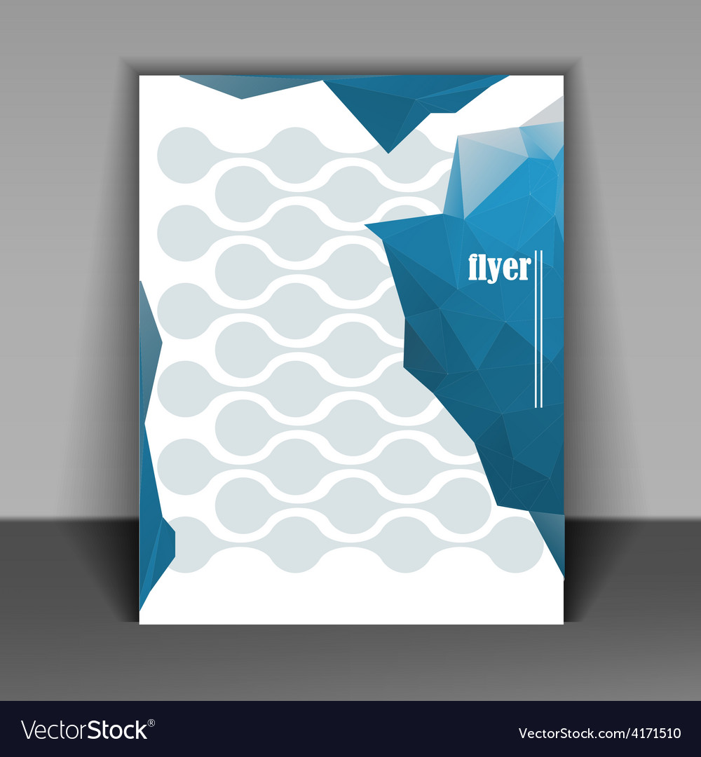 flyer layout royalty free vector image vectorstock