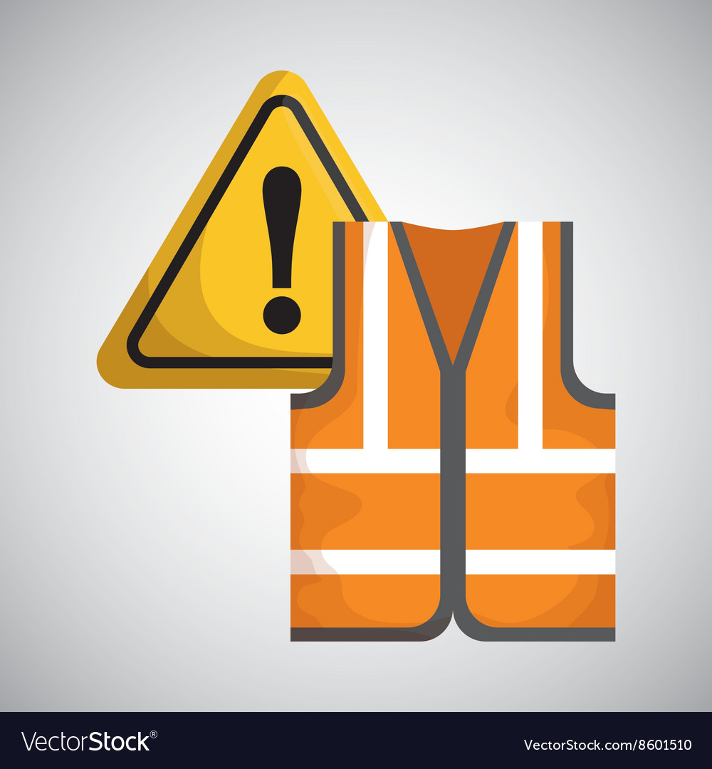 Industrial security design road sign and alert Vector Image