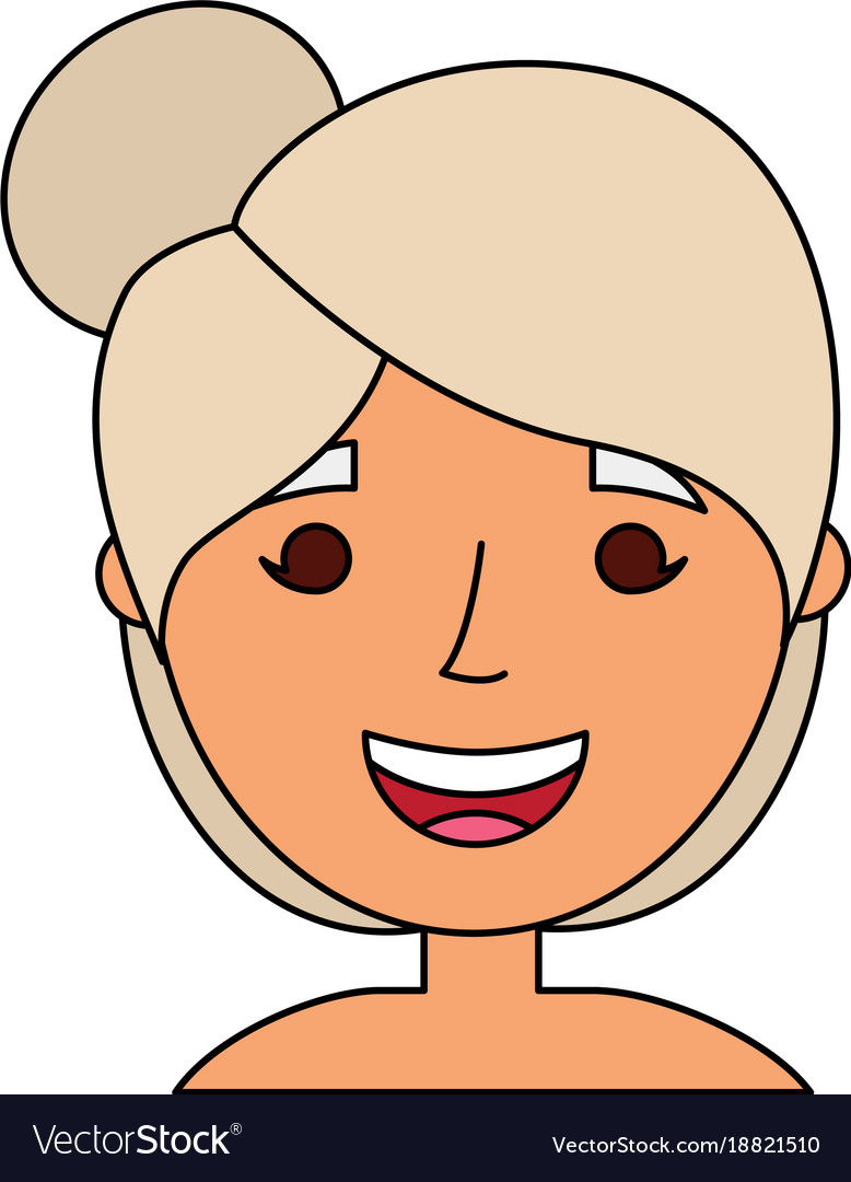 old lady cartoon face