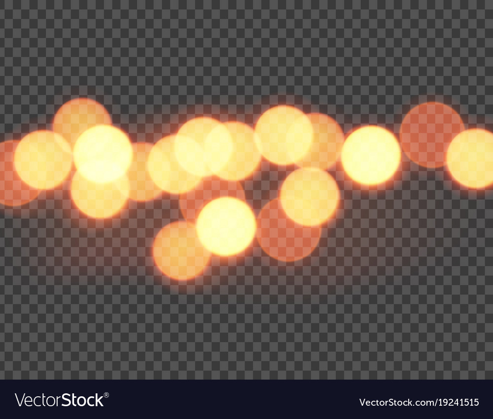Abstract Orange Bokeh Circles