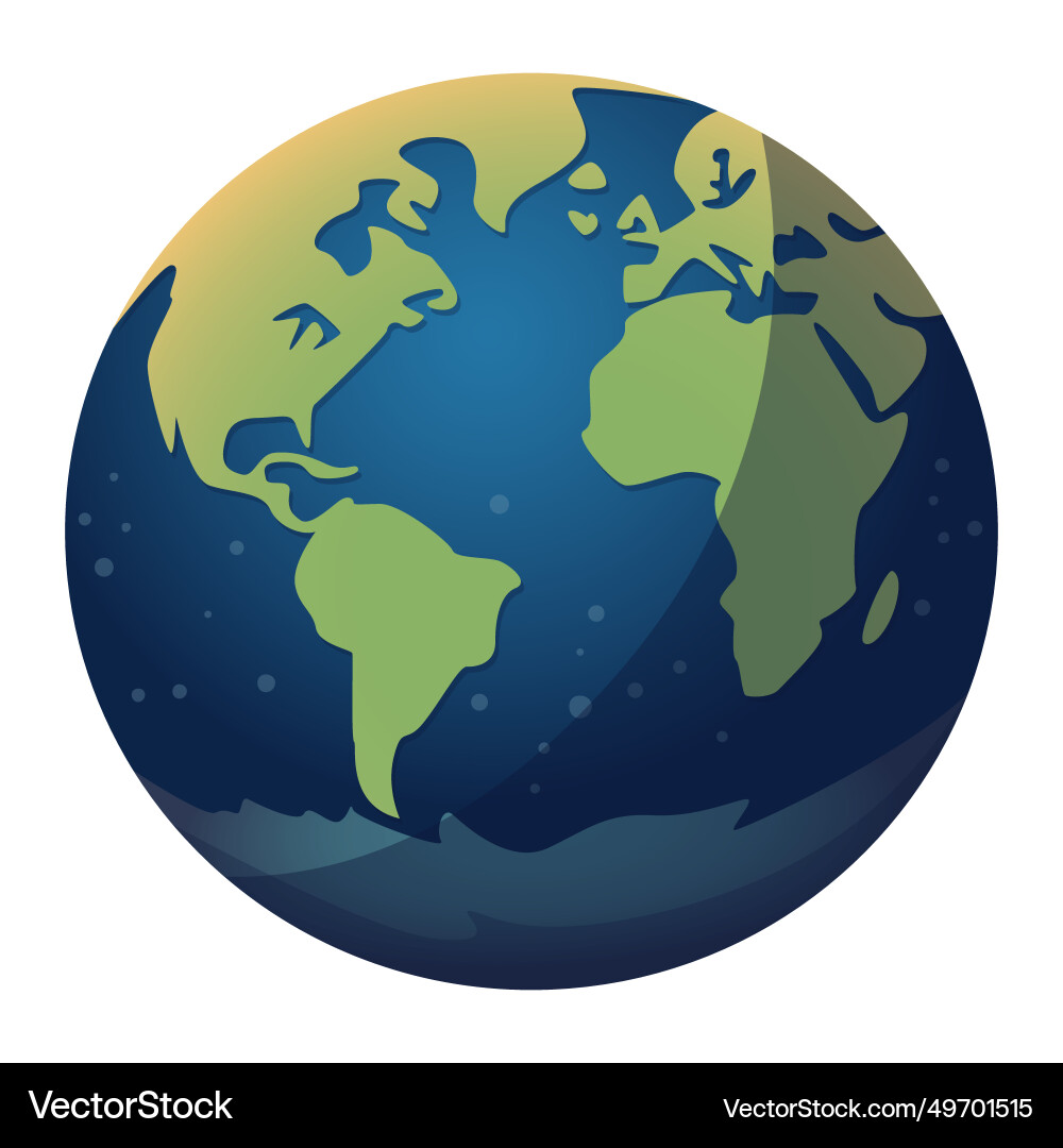 Earth planet icon Royalty Free Vector Image - VectorStock