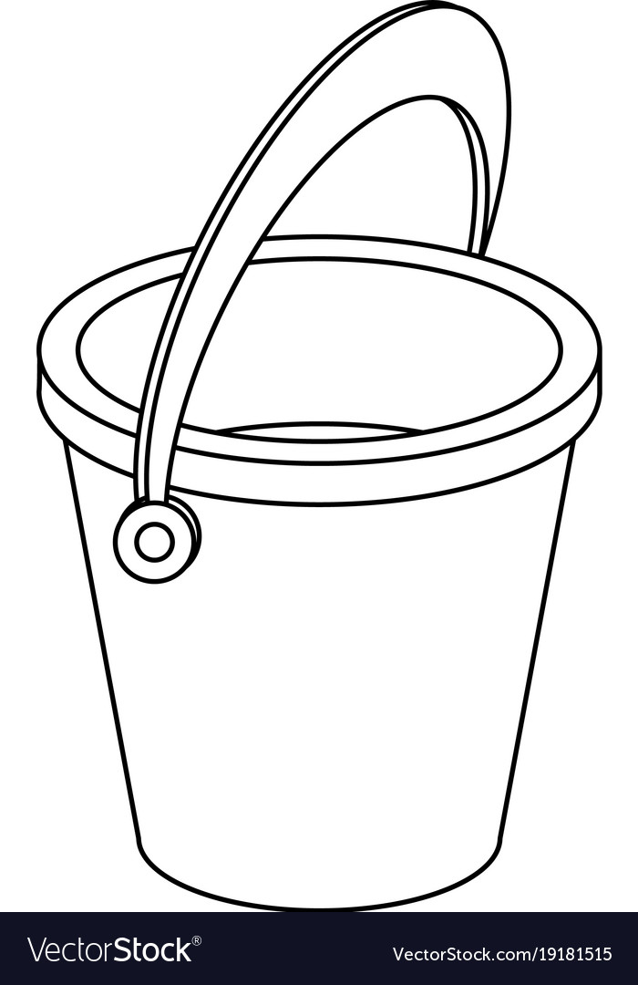 white sand bucket