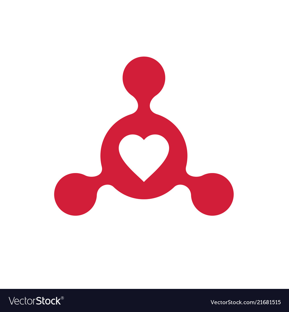 Love Hub Logo Icon Royalty Free Vector Image Vectorstock