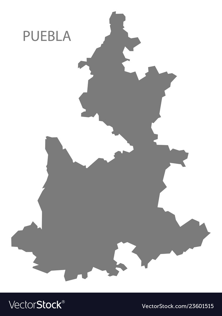 Map Of Puebla State Mexico
