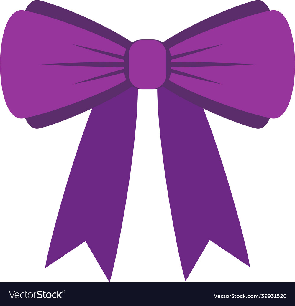 Decorative festive halloween bow icon Royalty Free Vector