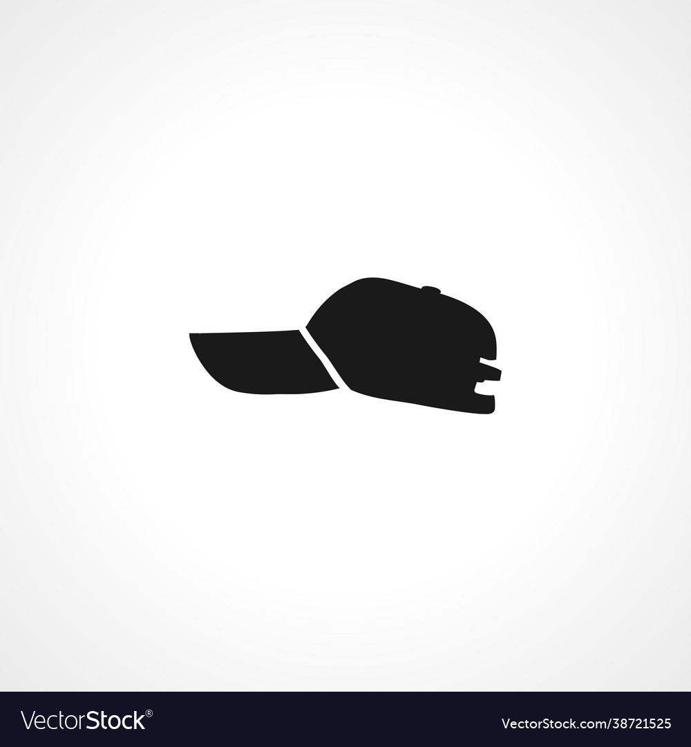 Baseball cap icon simple Royalty Free Vector Image