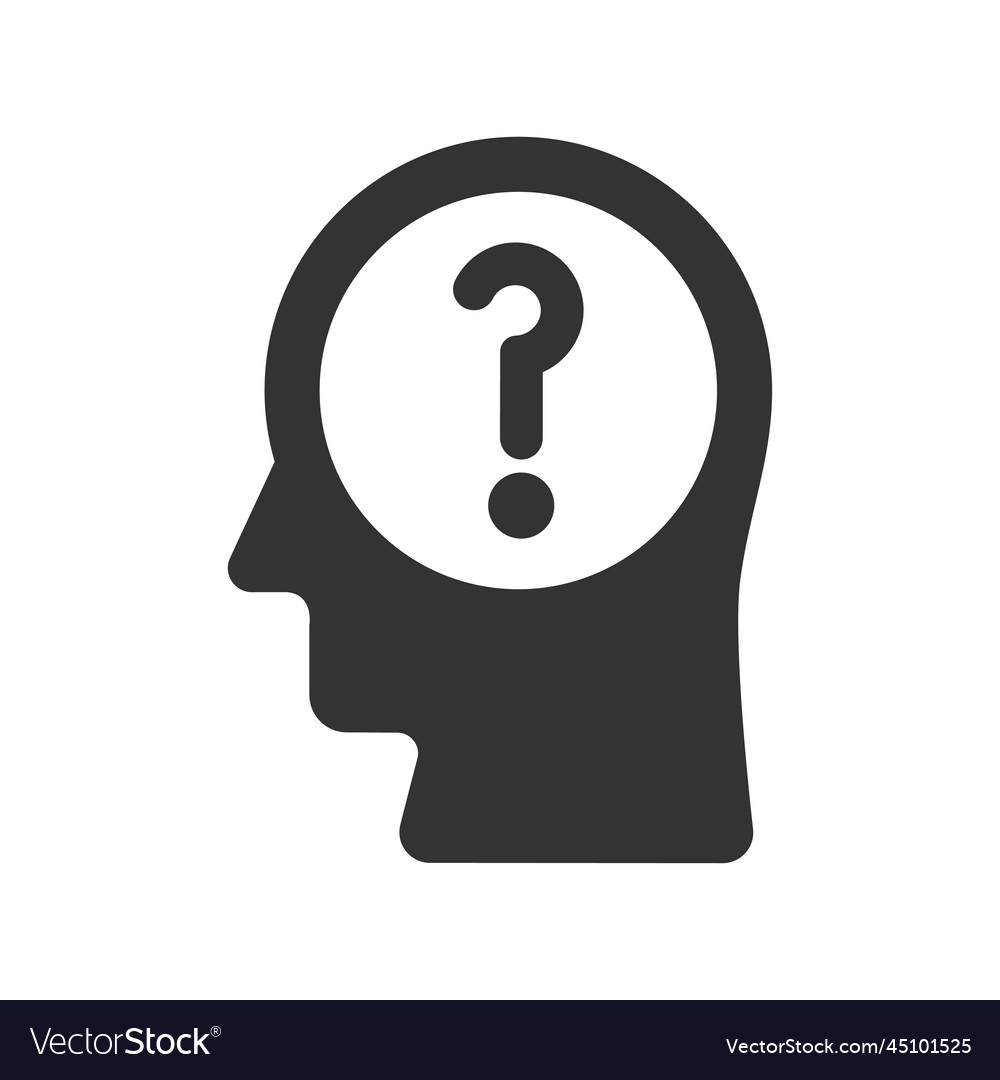 Mind inquiry icon Royalty Free Vector Image - VectorStock