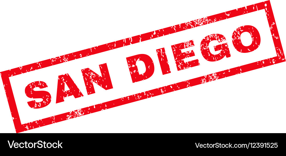 San diego rubber stamp Royalty Free Vector Image