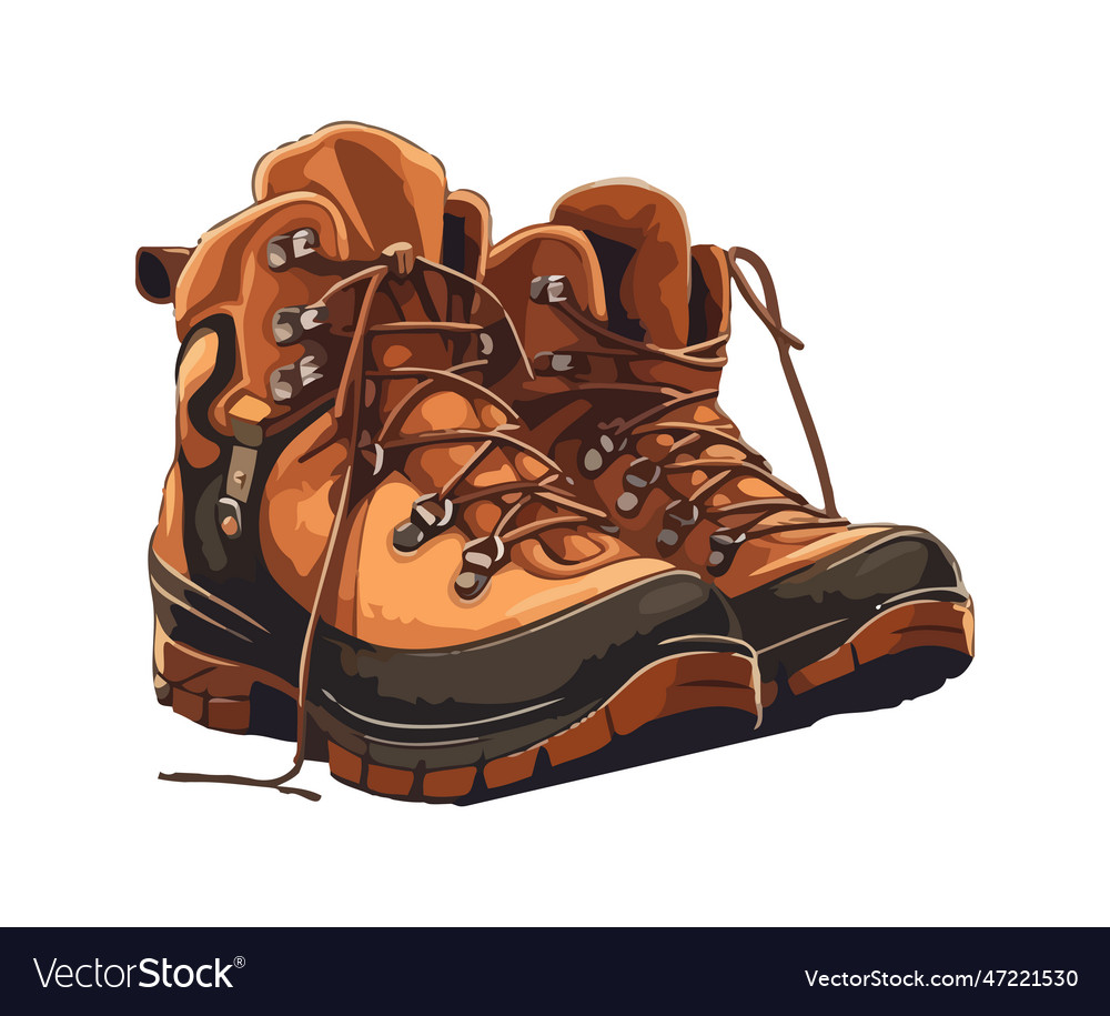 Hiking boot symbolizes adventure in natures beauty