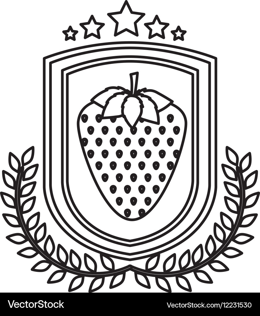 Isolated strawberry design Royalty Free Vector Image