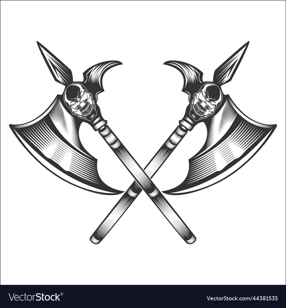 Axe on white background Royalty Free Vector Image