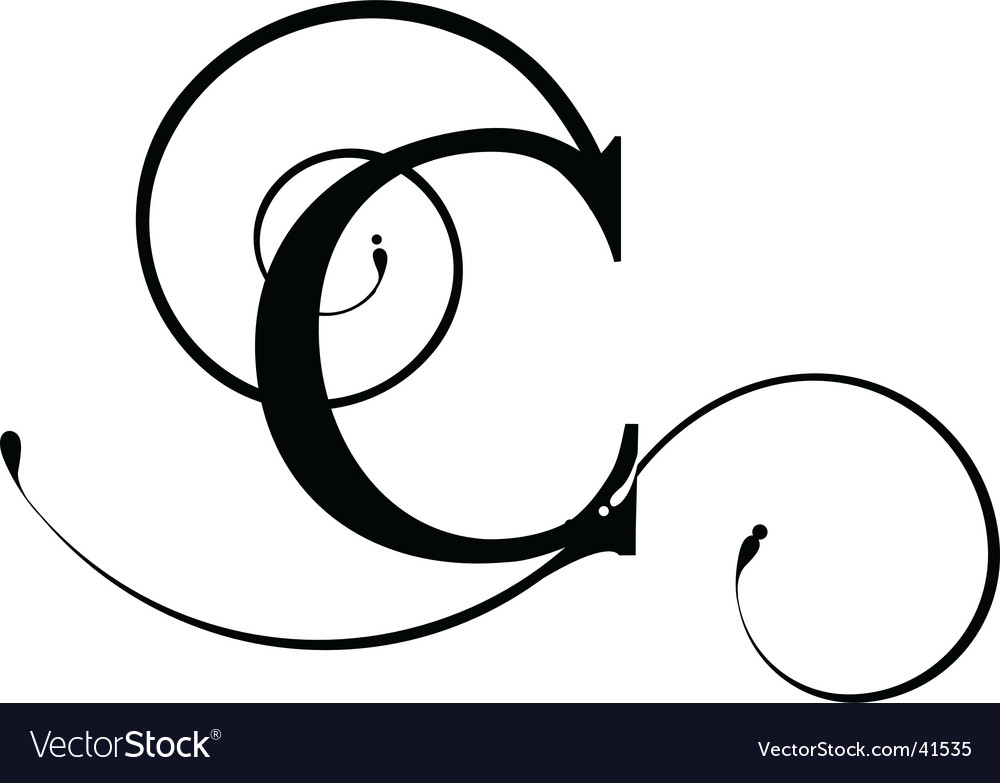 Letter C Royalty Free Vector Image Vectorstock