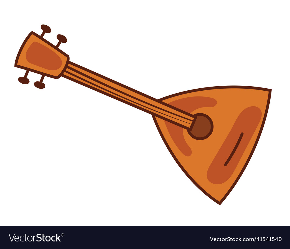 Balalaika in doodle style Royalty Free Vector Image