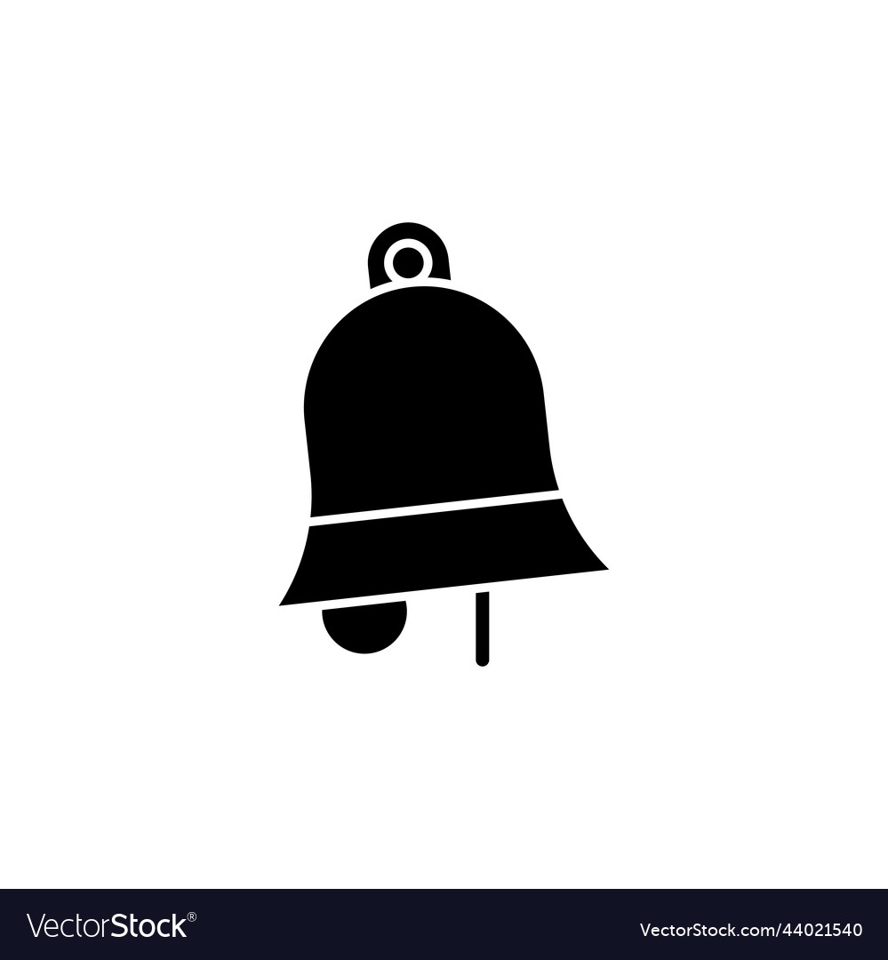 School bell icon design template Royalty Free Vector Image