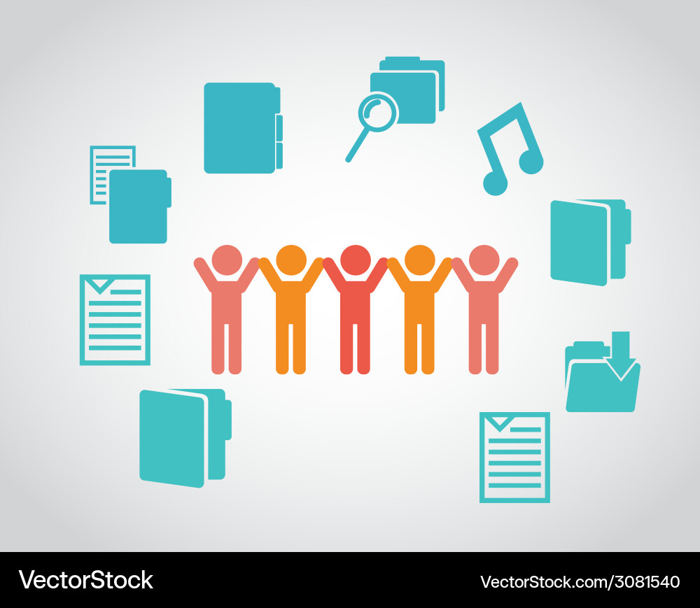 Teamwork design Royalty Free Vector Image - VectorStock