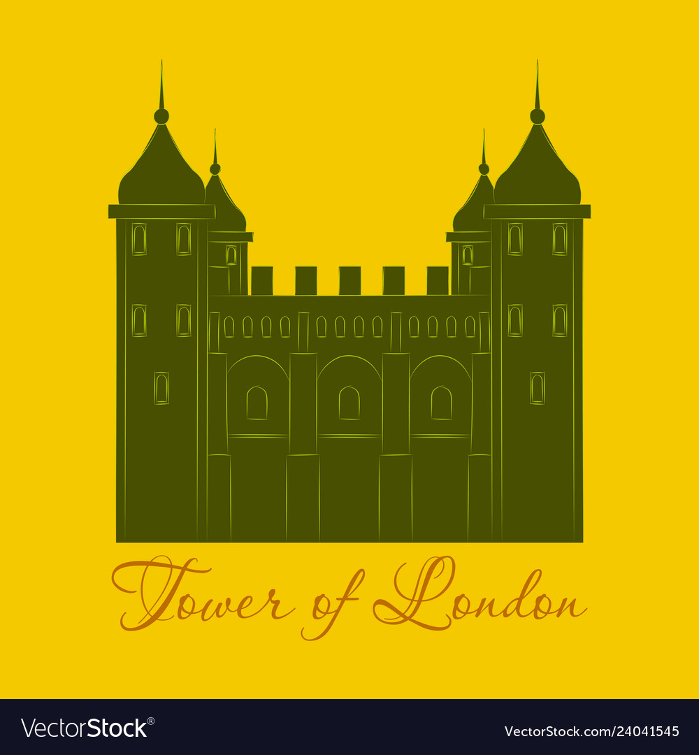 Gpo tower london Royalty Free Vector Image - VectorStock