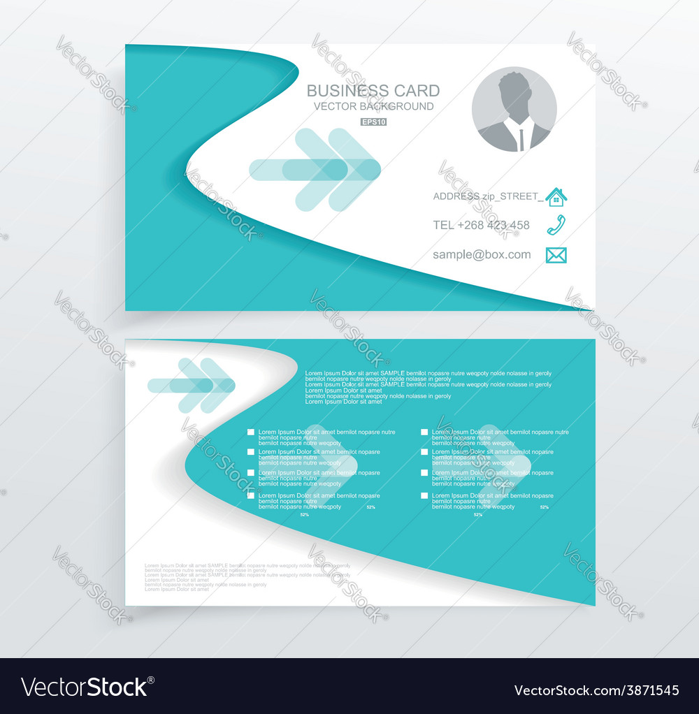modern simple light business card royalty free vector image light business cards