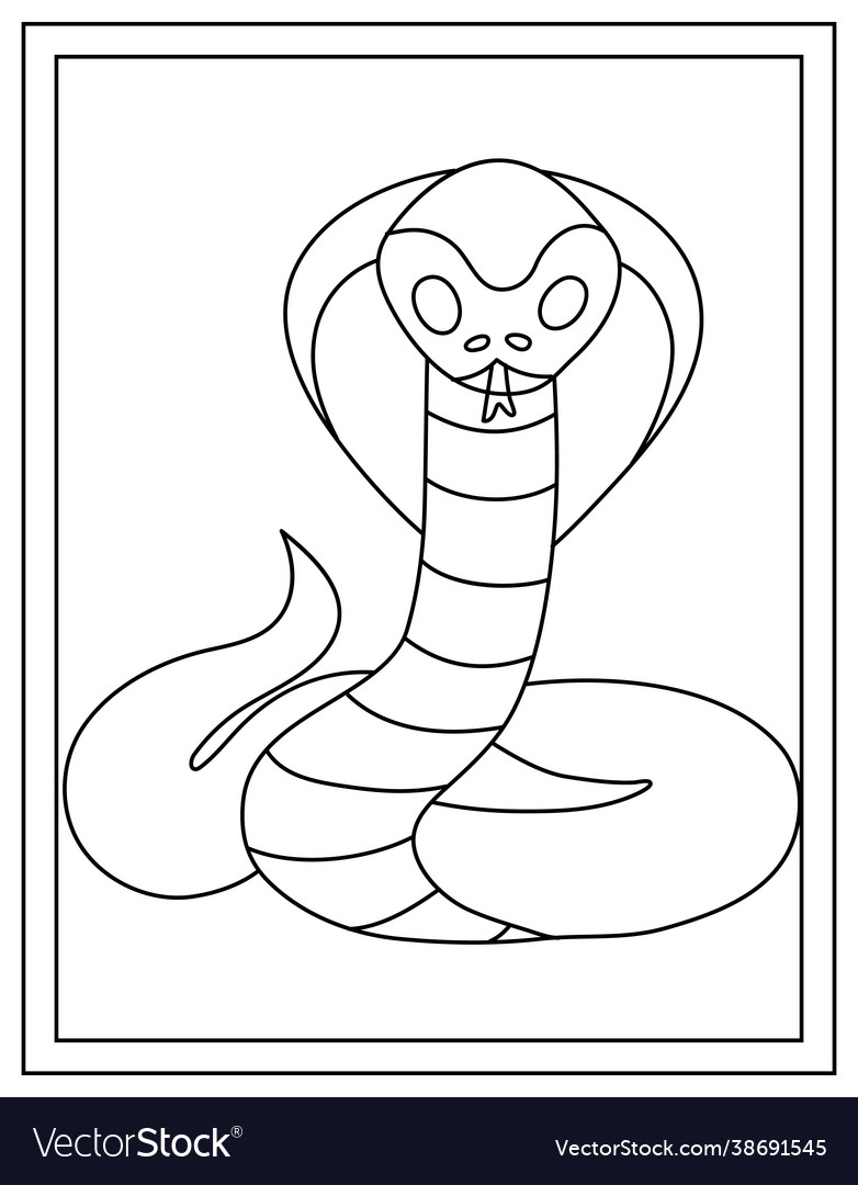 Serpent cobra Royalty Free Vector Image - VectorStock