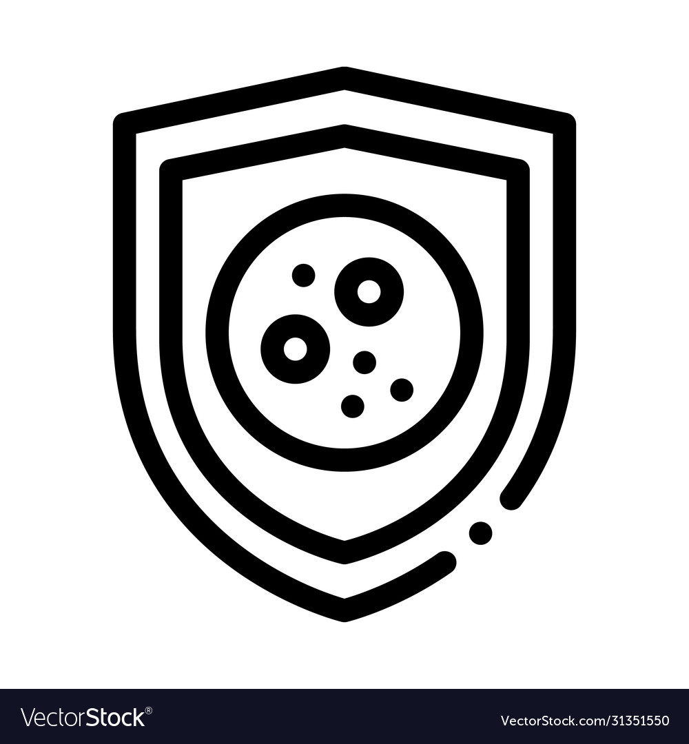 Dermatitis problem icon outline Royalty Free Vector Image