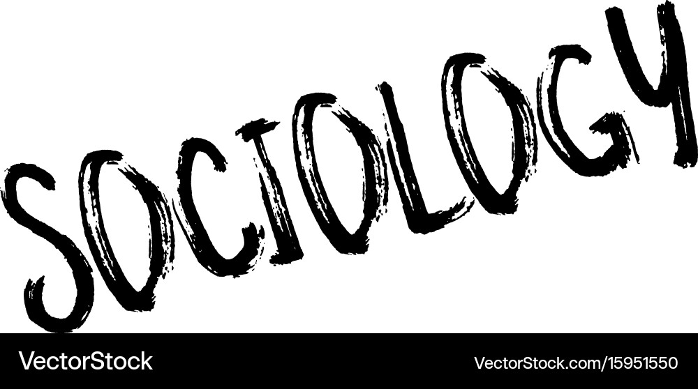 Sociology rubber stamp Royalty Free Vector Image