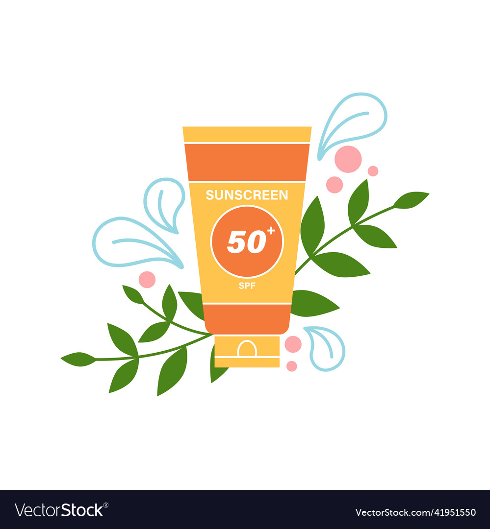 Sunscreen Tube Royalty Free Vector Image - Vectorstock