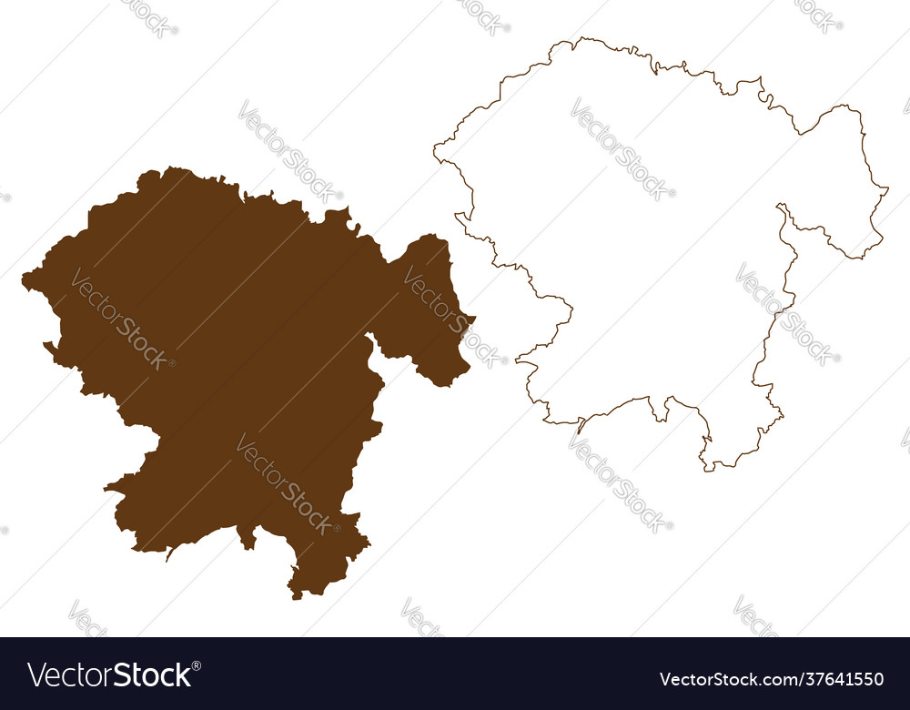 Vogelsbergkreis district federal republic Vector Image