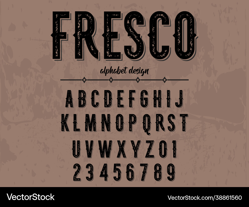 Font scripttypefacealphabet shadow Royalty Free Vector Image