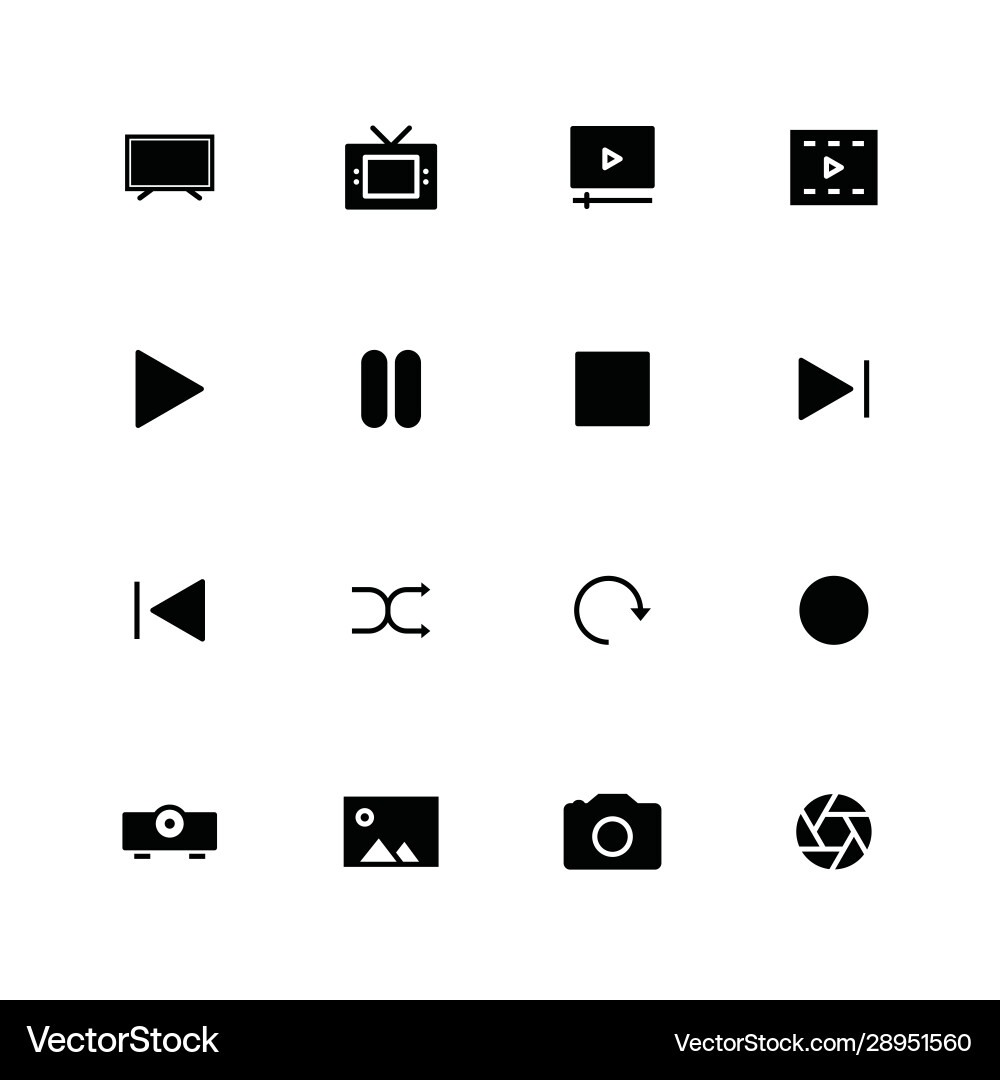 Multimedia icon Royalty Free Vector Image - VectorStock