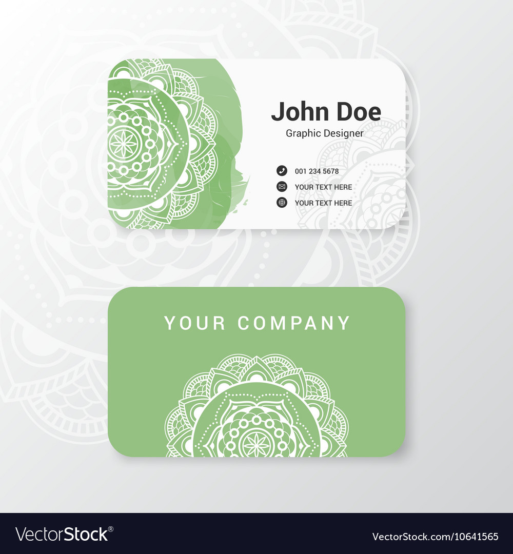 business name card template design royalty free vector image