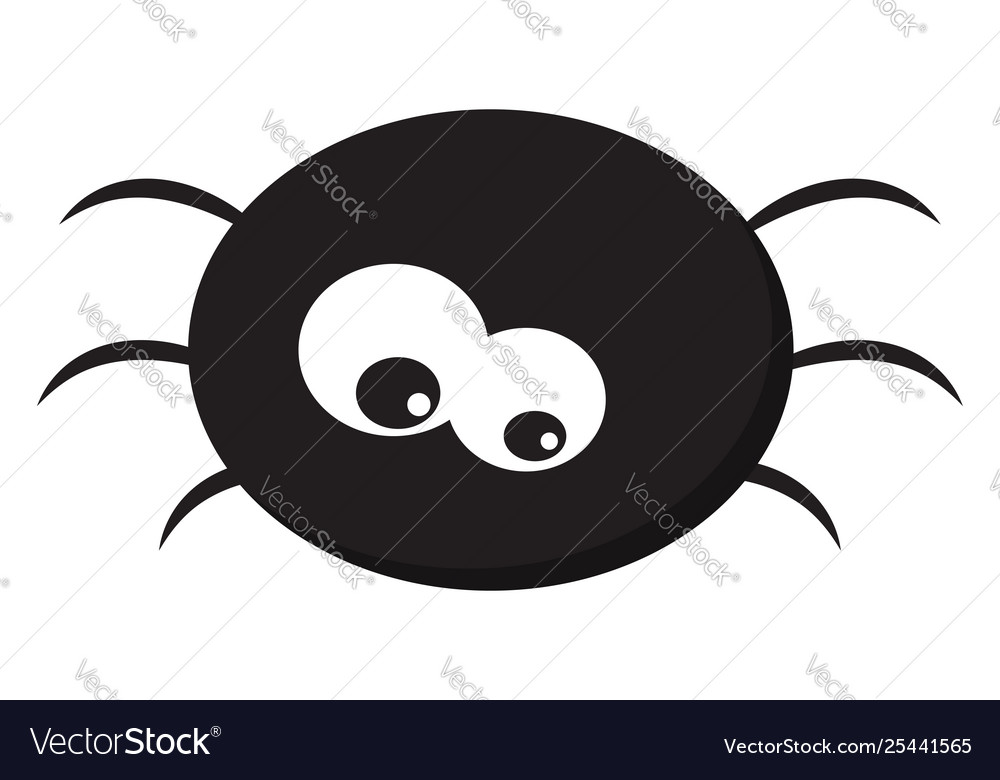 cute spider clipart black and white