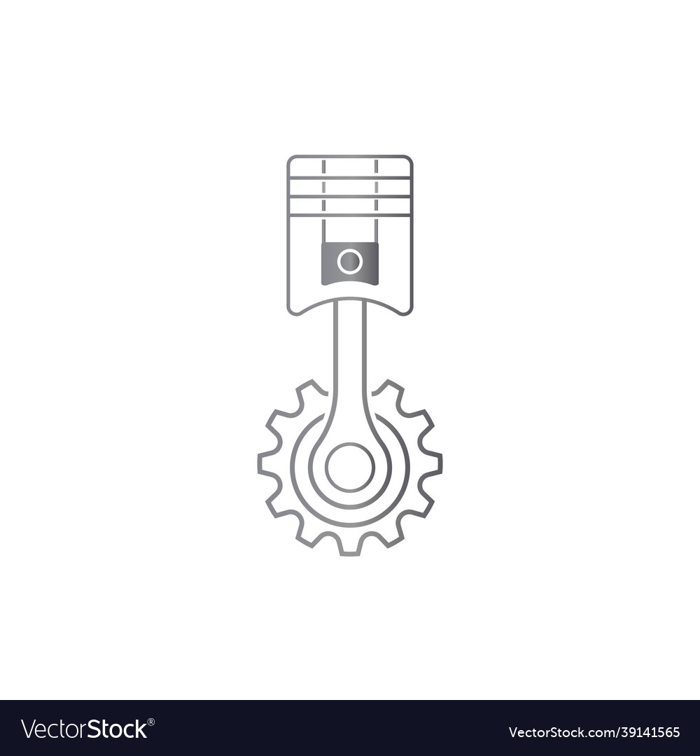 Piston icon design template Royalty Free Vector Image