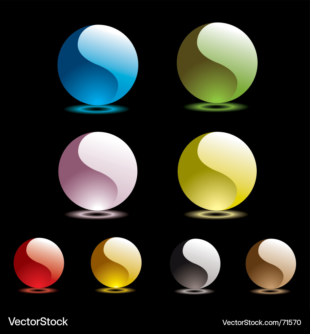 Gel marbles Royalty Free Vector Image - VectorStock