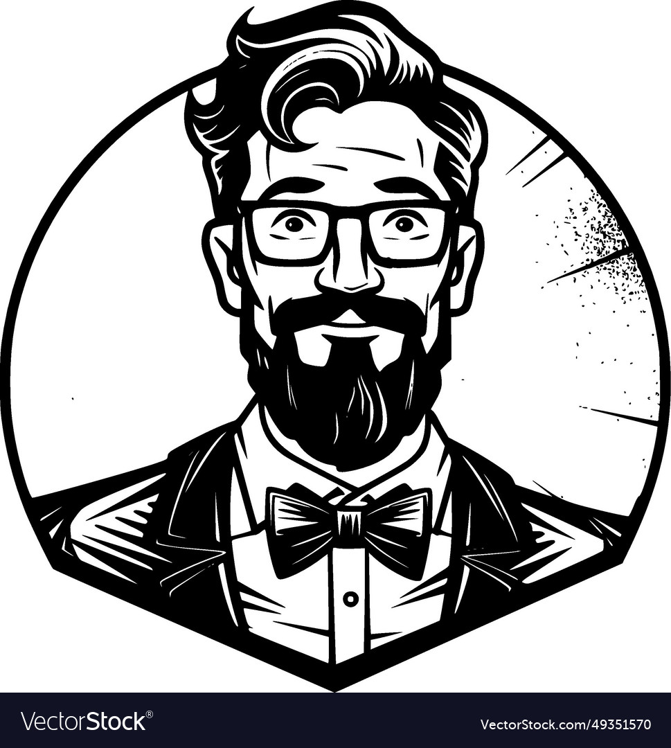 Teacher - black and white Royalty Free Vector Image