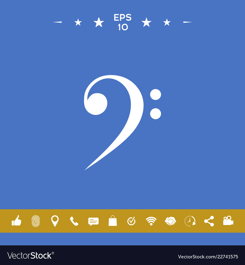 bass clef icon royalty