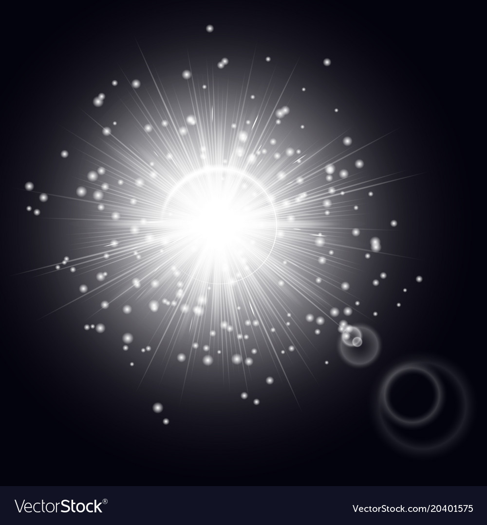 Cosmic light effect Royalty Free Vector Image - VectorStock