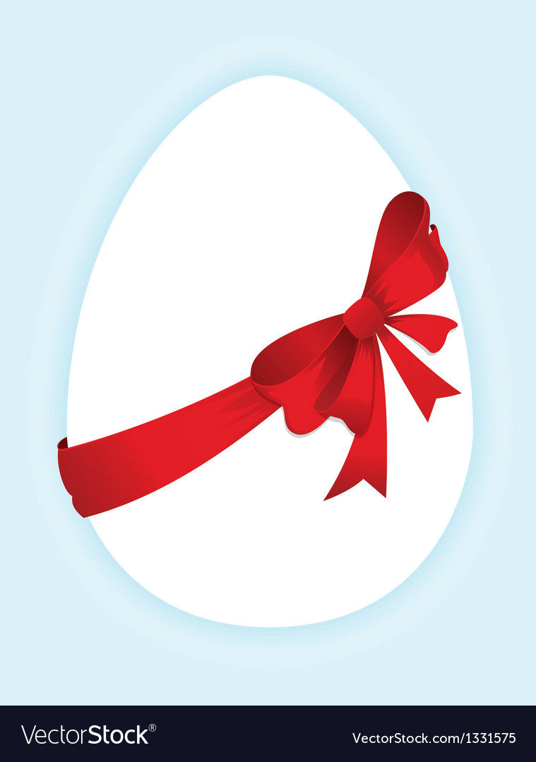Eggs with a red bow