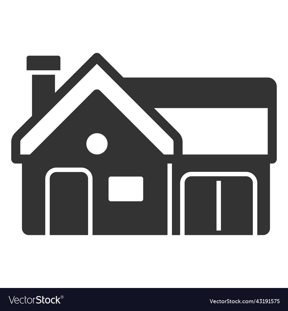 one-story-house-1-royalty-free-vector-image-vectorstock