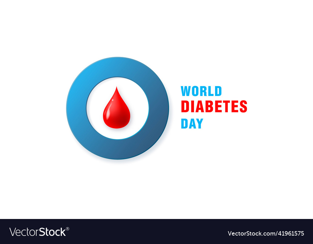 World diabetes day 14th november poster Royalty Free Vector