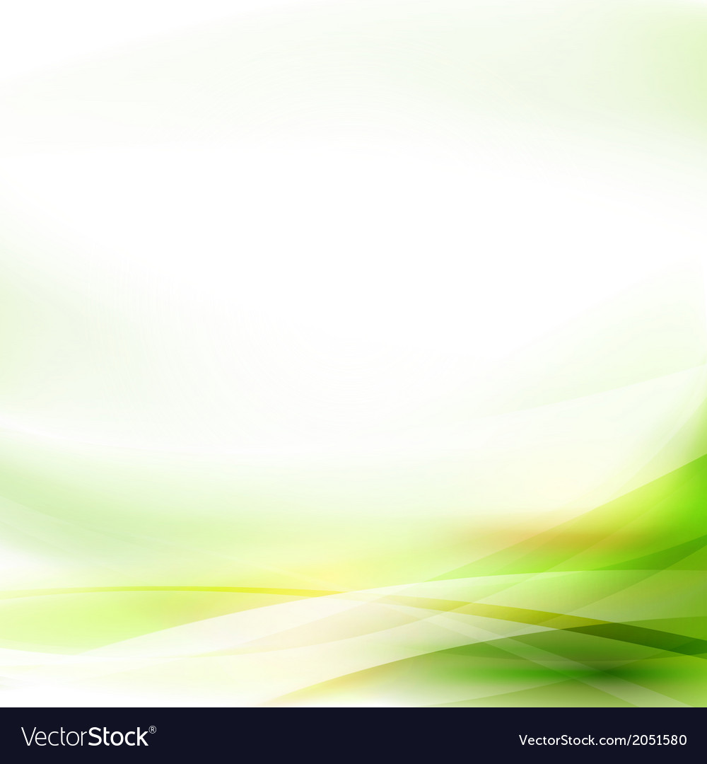 Abstract smooth green flow background Royalty Free Vector