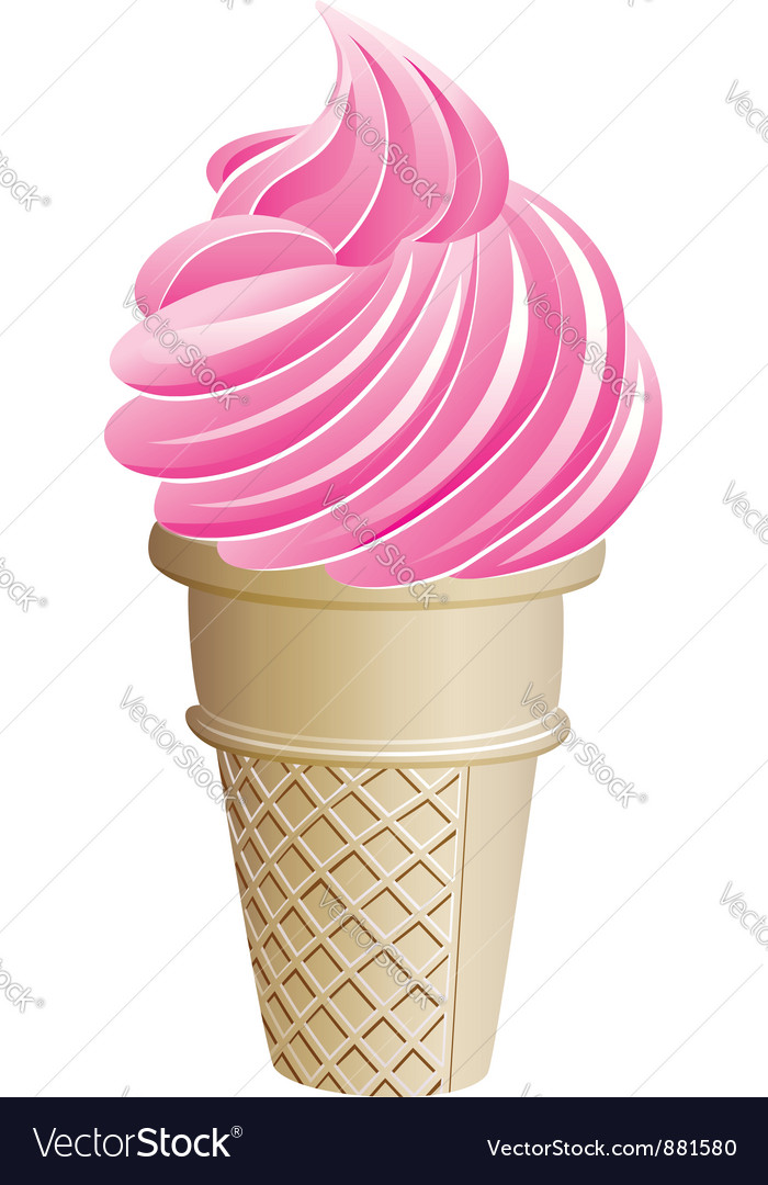 Icecream cone Royalty Free Vector Image - VectorStock