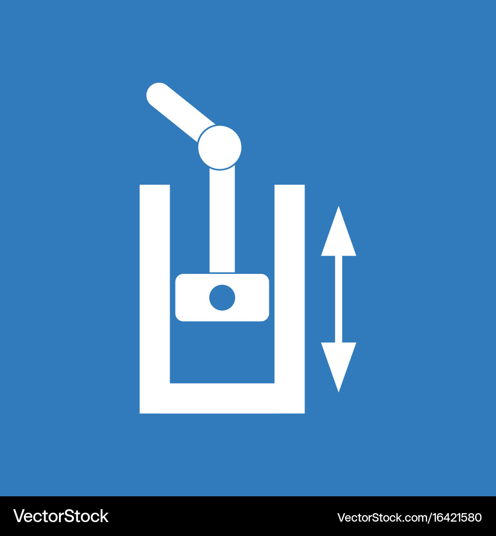 Icon pressure in engine Royalty Free Vector Image