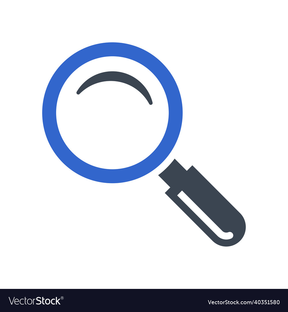 Magnifying glass icon Royalty Free Vector Image