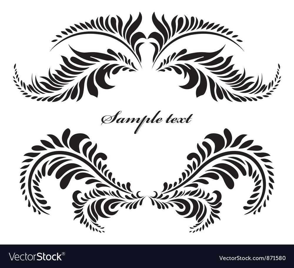 Vintage floral frame Royalty Free Vector Image