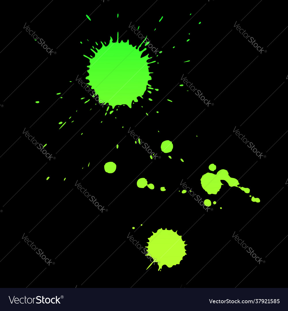 Bright drops liquid on a black background vector image Bright drops liquid on a black background