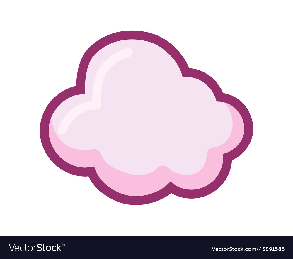 Cloud cartoon icon Royalty Free Vector Image - VectorStock