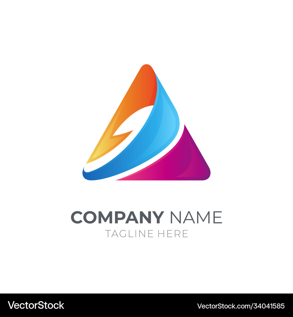 Triangle arrow logo Royalty Free Vector Image - VectorStock