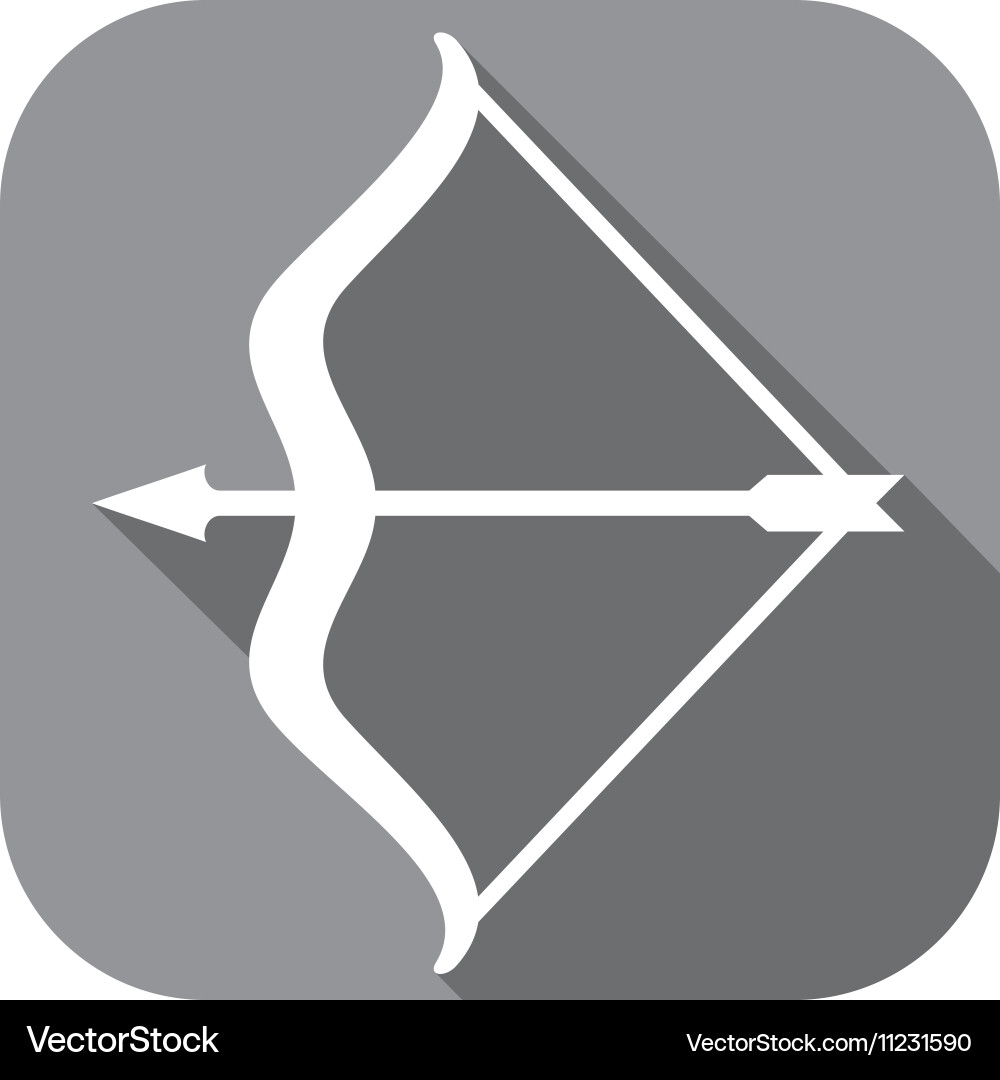 Arrow and Bow Icon Royalty Free Vector Image - VectorStock