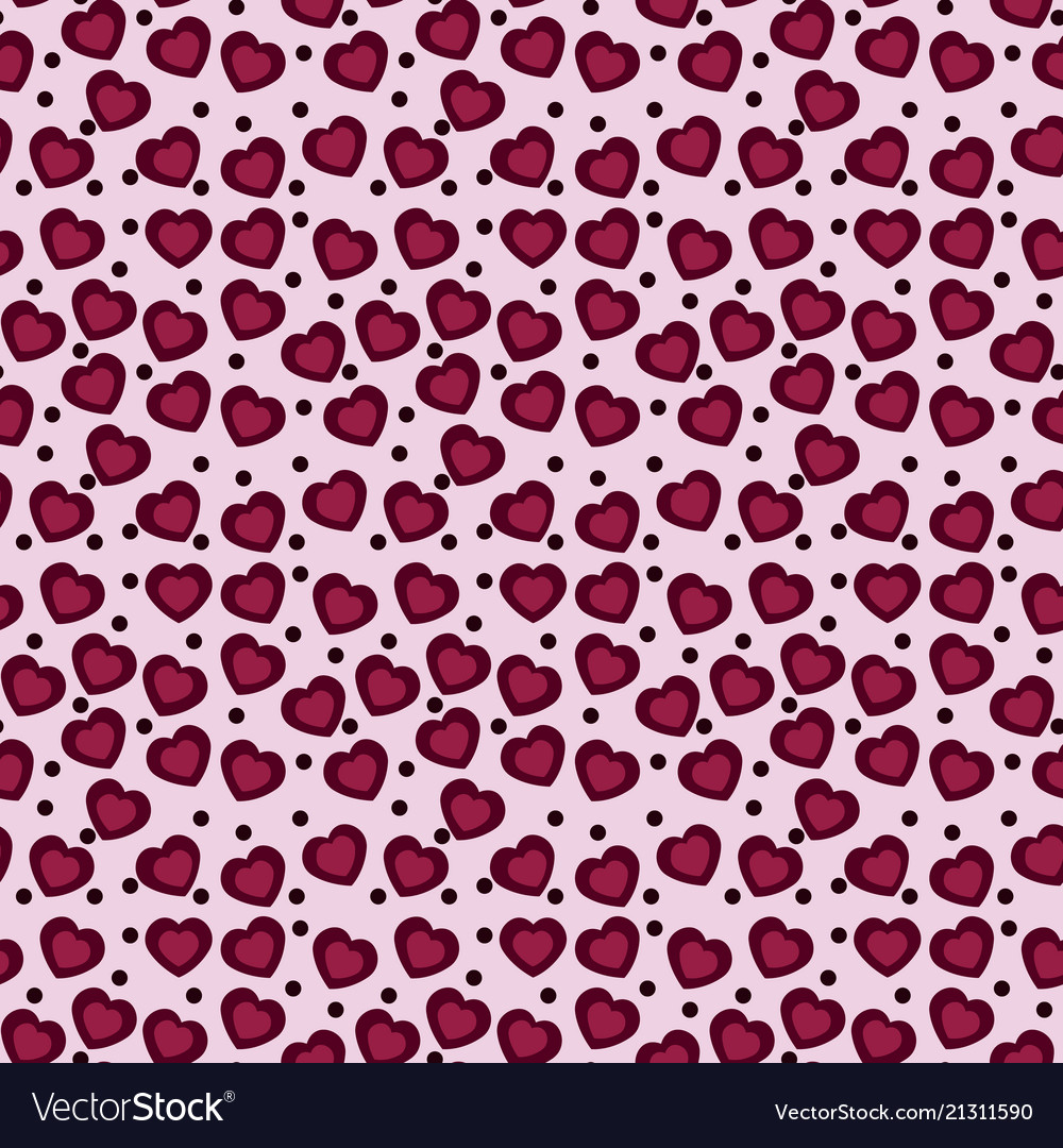 Hearts seamless pattern Royalty Free Vector Image